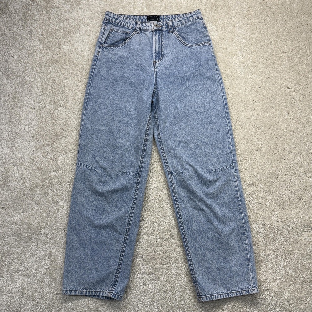 ASOS DESIGN Jeans Womens 8 Blue High Rise Mom Relaxed‎ Fit 100% Cotton Denim
